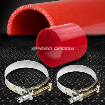 2.75 4-СЛОЙНЫЙ ТРУБОПРОВОД ТУРБОНАДДУВА/ВПУСКА/ПРОМЕЖУТОЧНОГО ОХЛАДИТЕЛЯ, СИЛИКОНОВЫЙ СОЕДИНИТЕЛЬНЫЙ ШЛАНГ + Т-ОБРАЗНЫЙ ЗАЖИМ, КРАСНЫЙ