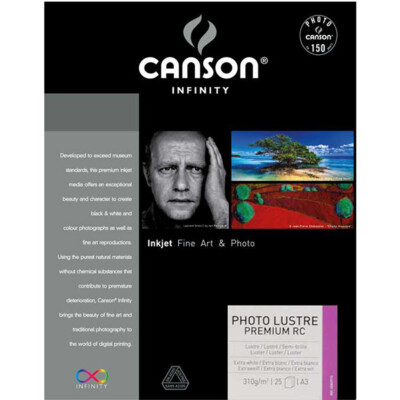 Canson Infinity Lustre Premium RC Luster Photo Paper (13x19), 25 Sheets