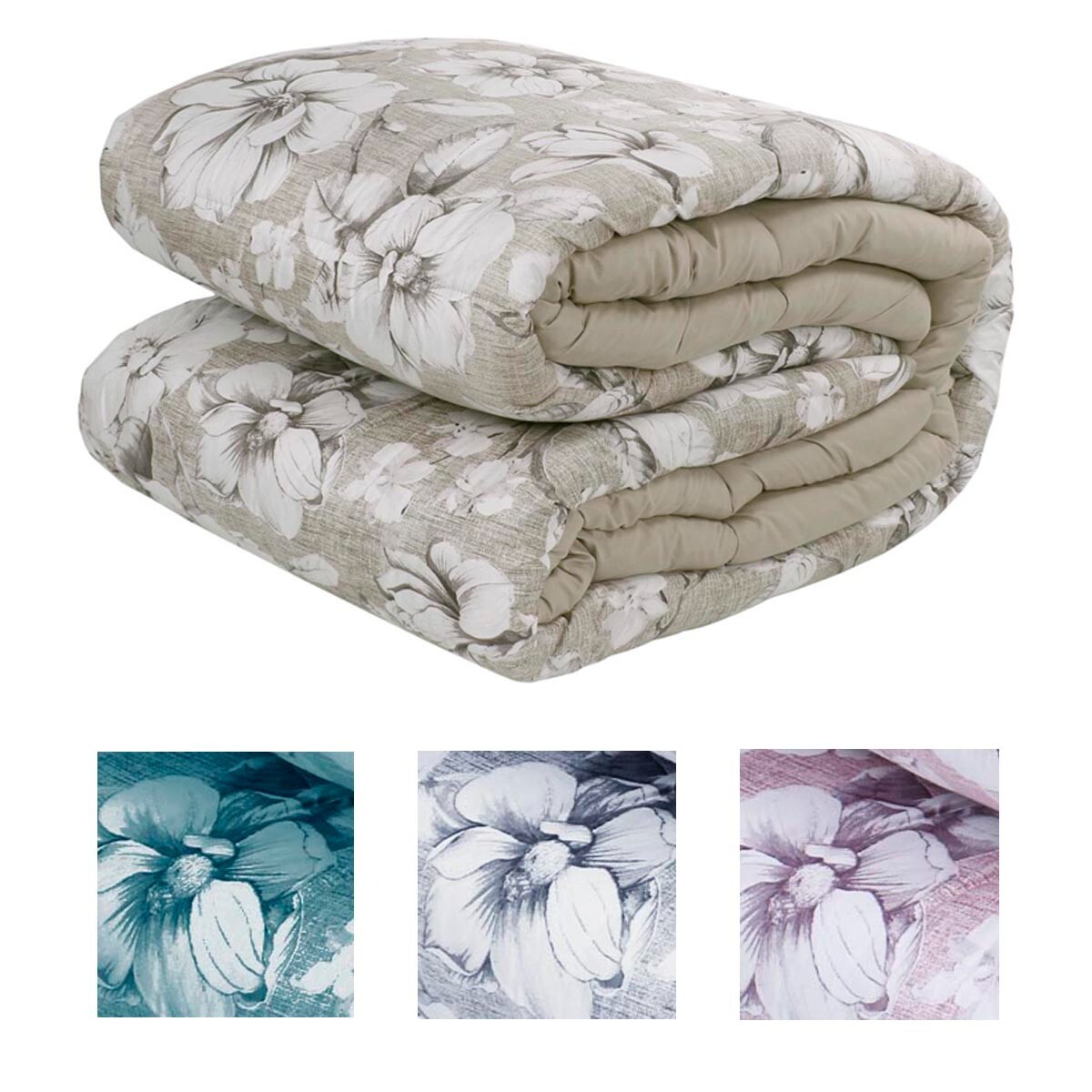 Renato Balestra Samt-Steppdecke Für Doppelbett – 260x260 Cm, Hypoallergen, Luxuriös