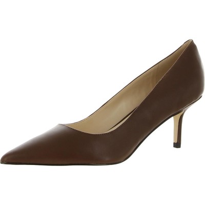 

Женские туфли-лодочки Nine West Arlene Brown с острым носком, каблук 8,5, средний (B,M) BHFO 1726, Medium brown leather, Arlene