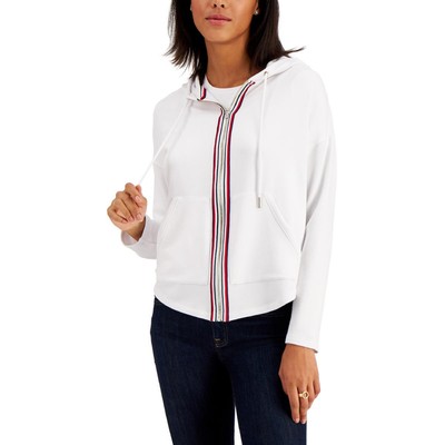 

Tommy Hilfiger Женская белая уютная удобная повседневная толстовка Loungewear  BHFO 6578, Белый