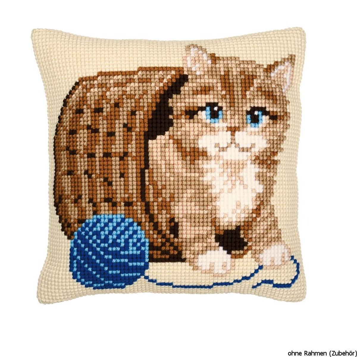 Kit Point De Croix Le Bonheur Des Dames - Étui/sac 'Scottish Style Cats' - Toile 30cts, Petit Point - Neuf