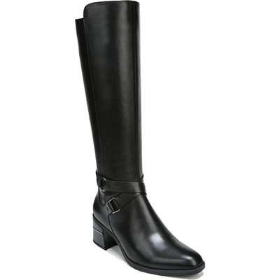 Женские береговые ботинки Naturalizer черного цвета до середины икры Shoes 8 Medium (B,M) BHFO 3587