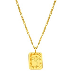 Glanzstücke MünchenGlanzstücke München Damen Halskette Palme aus Sterling Silber in 40,0 cm Basisk