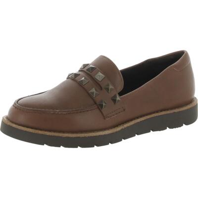 Женские веселые кожаные мокасины-пенни без застежки с заклепками VANELi, BHFO 3767