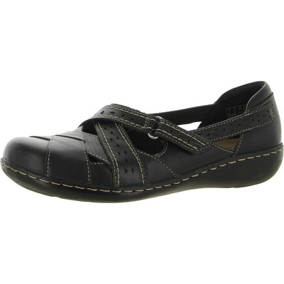 

Черные туфли на плоской подошве Clarks Ashland Spin Q шириной 8,5 (C, D, W) BHFO 9424, Черный