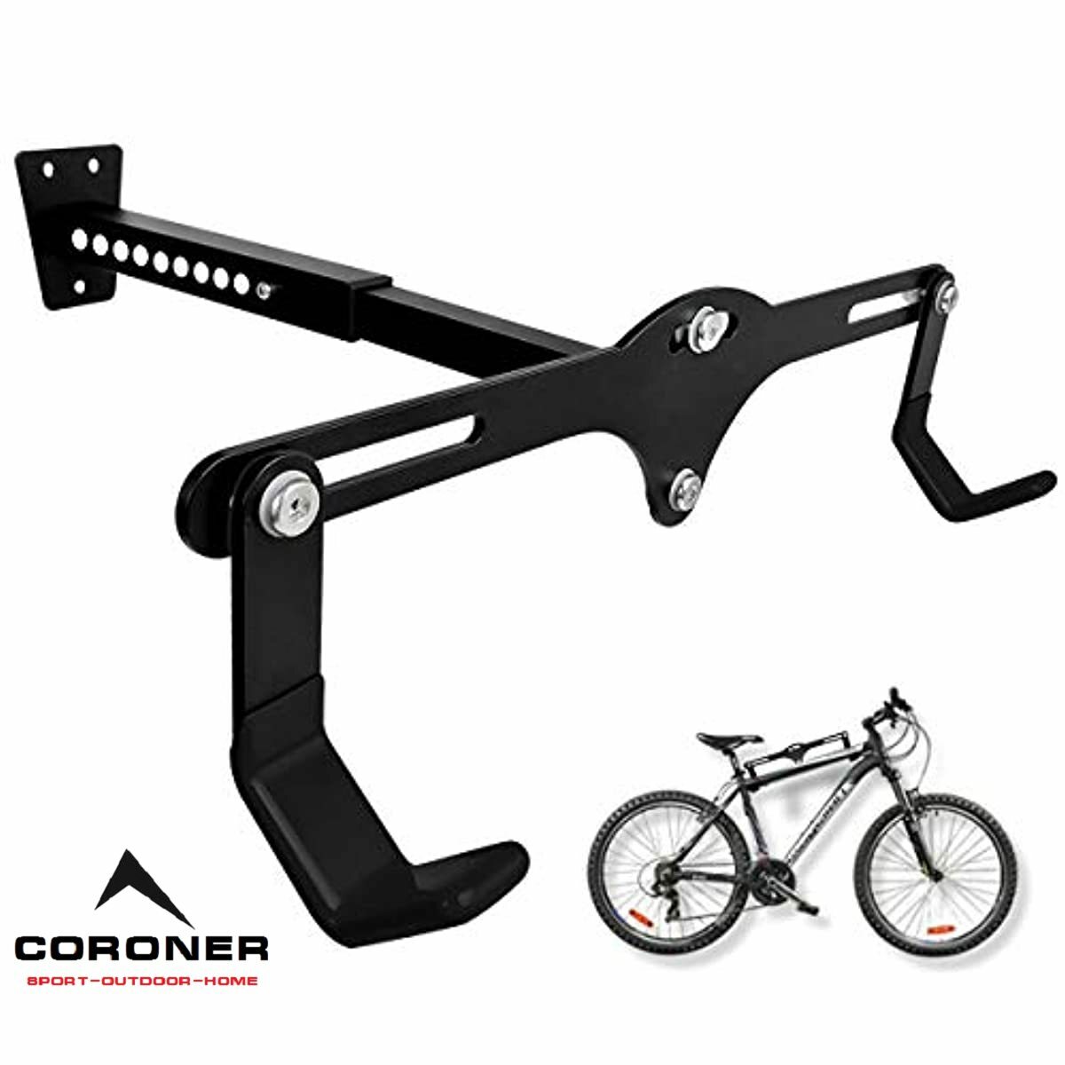 horizontal bike wall hanger