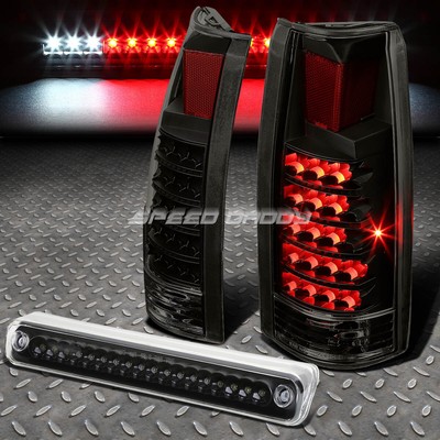 ДЛЯ ПИКАПА C10 C/K ЧЕРНАЯ ЛИНЗА ЗАДНЕЙ СВЕТОДИОДНОЙ ЛАМПЫ ЗАДНЕГО ФОНАРЯ + 3-Е СТОП-СИГНАЛЫ НА КРЫШЕ