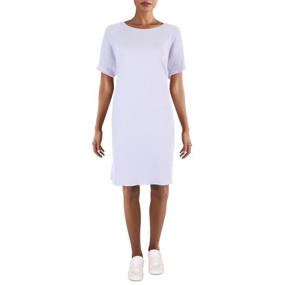 Женский короткий свитер из органического хлопка Eileen Fisher фиолетового цвета L BHFO 6096