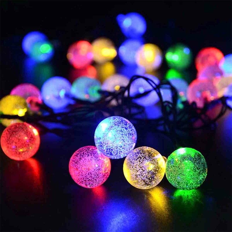 Solar Powered 50 LED String Light Garden Path Yard Decor