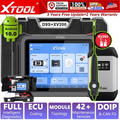 XTOOL D9S Bidirectional Car Programming Coding Diagnostic Scanner XV200 Camera