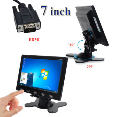 7''/9''/10'' CCTV Monitor HDMI LCD PC Screen AV RCA VGA 1080P for Raspberry Pi DSLR