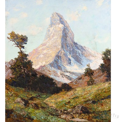 OTTO PIPPEL ORIGINAL ÖLGEMÄLDE MATTERHORN ALPEN GIPFEL SCHWEIZ VP: 23597,-€*