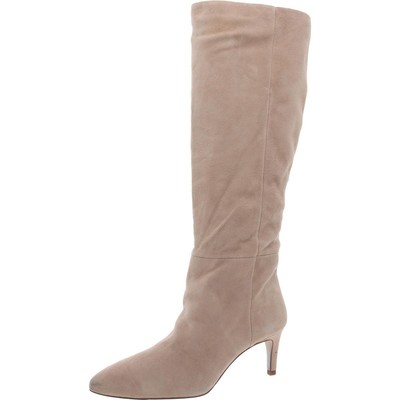 Женские высокие сапоги до колена из коричневой замши Sam Edelman 6 Medium (B,M) BHFO 3729