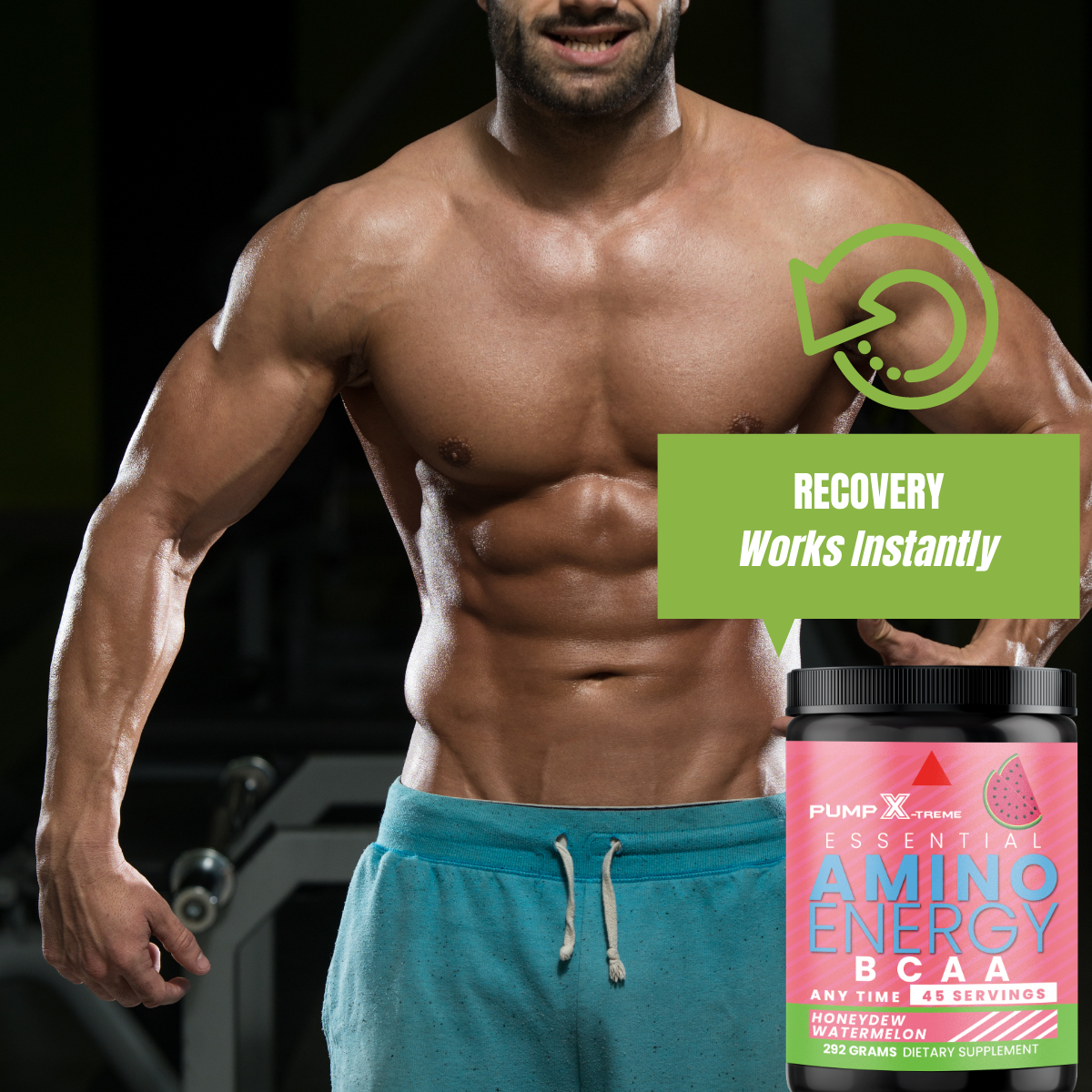 BCAA Powder Post Workout Recovery Drink Muscle Building Supplements Amino Acids