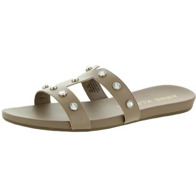 

Anne Klein Женские сандалии без шнуровки Ely Tan с Т-образным ремешком 7 Средний (B,M) BHFO 0773, Natural gold
