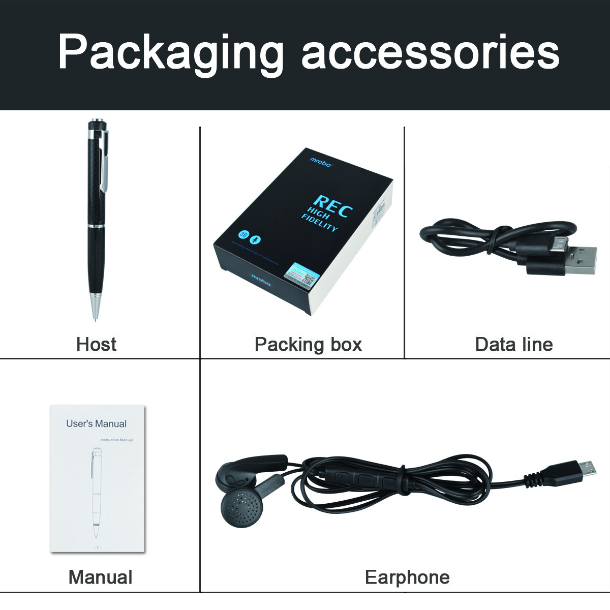 Upgraded 32G Digital Voice Activated Recorder Mini Audio Recording Pen Device US