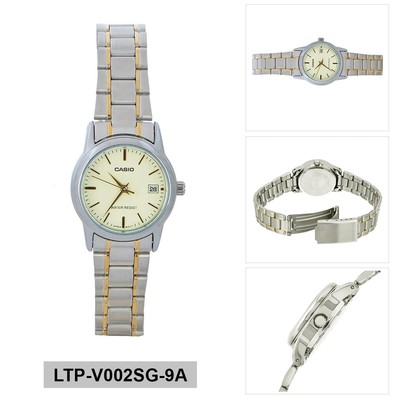 EAN 4971850083139 product image for Casio Beige Face Standard Ladies Analog Casual Silver Watch Ltp-v002sg-9a | upcitemdb.com
