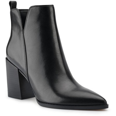 Женские ботильоны Nine West Birds из черной кожи среднего размера (B,M) BHFO 4098