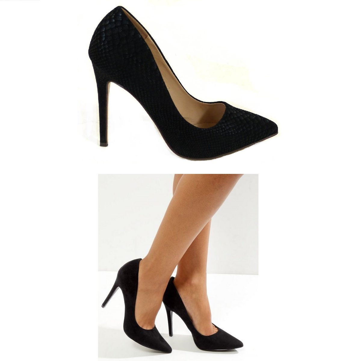 snakeskin court heels