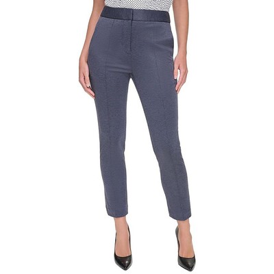Tommy Hilfiger Womens Navy High Rise Ankle Wear To Work Ankle Pants 6 BHFO 6887