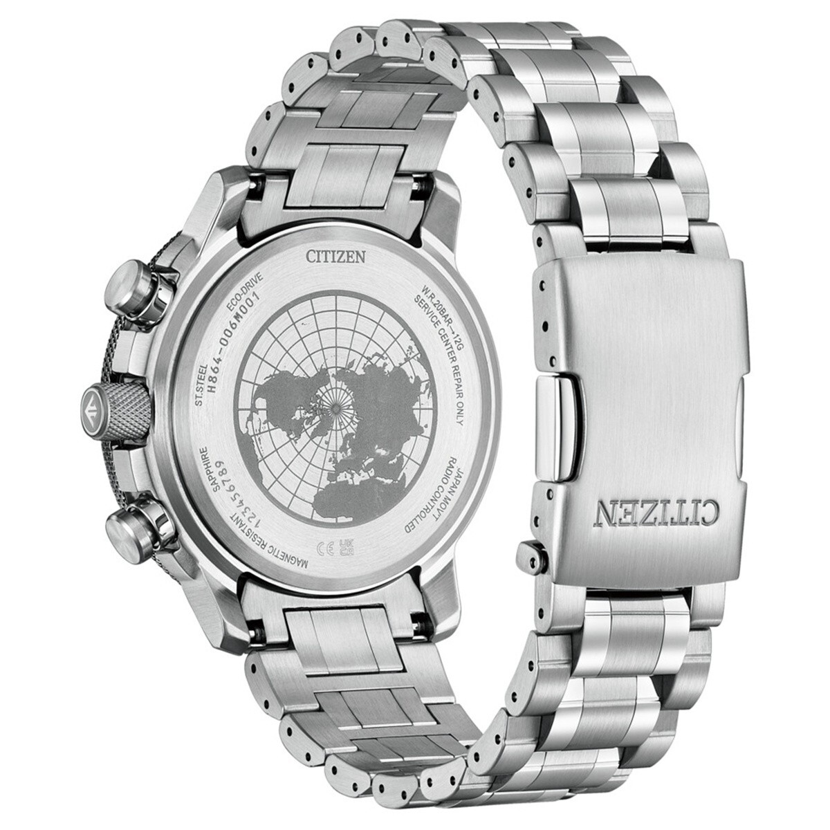 Pre-owned Citizen Promaster Sky Geo Trekker Direct Flight Watch Men's Watch By3006-53e