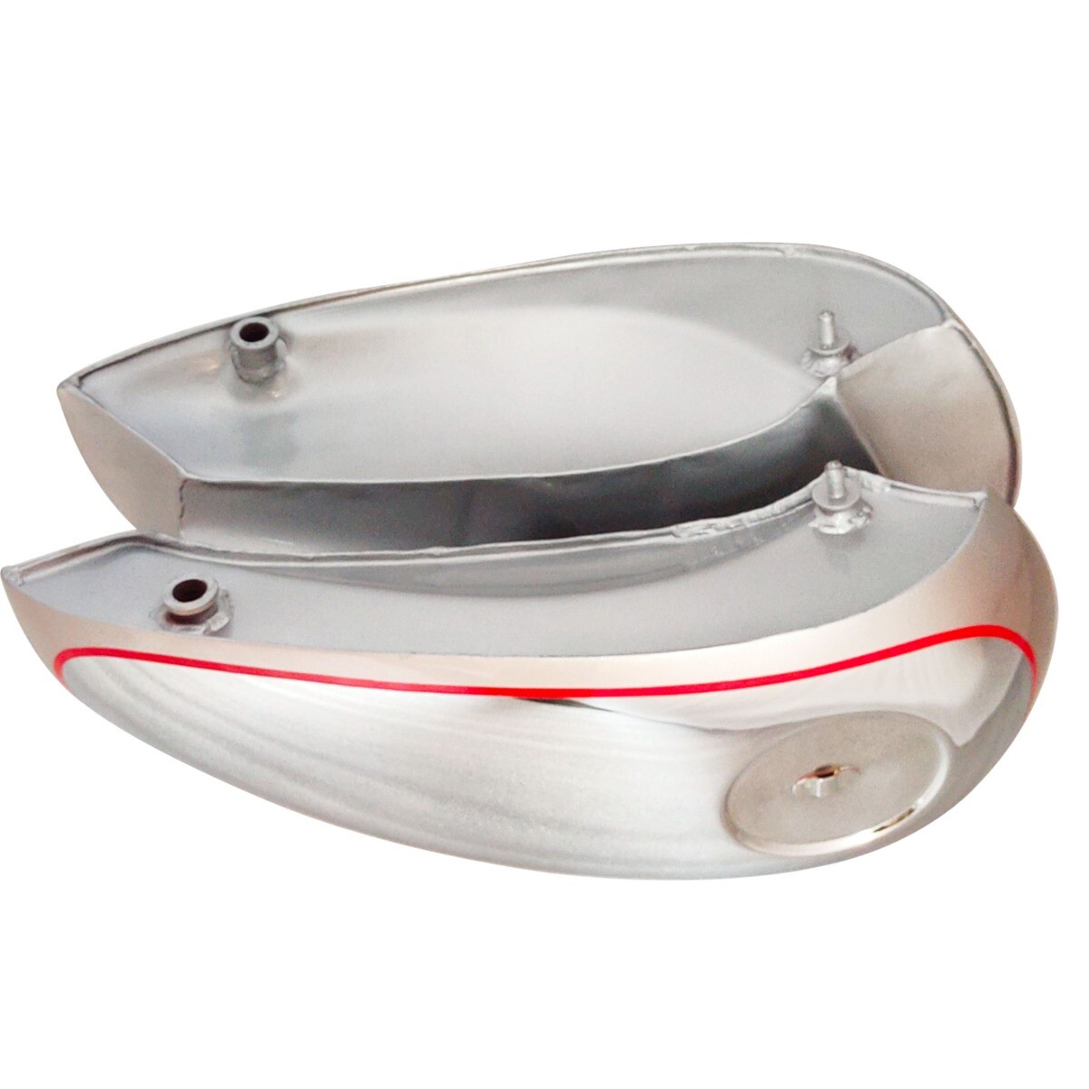 Petrol Fuel Gas Tank 4 Gallon Silver Painted Chrome For BSA Gold Star