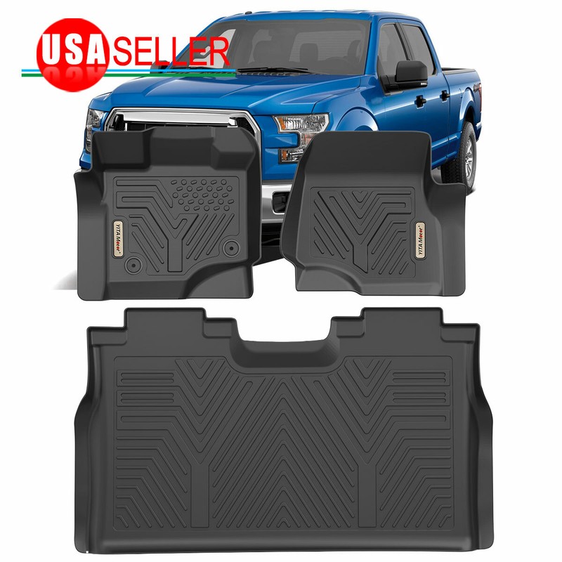 All Weather Floor Mats Floor Liners For 20152021 Ford F150 Supercrew