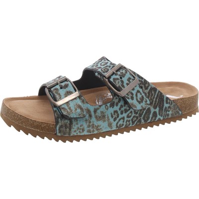 Женские босоножки на плоской подошве из искусственной замши Very G Gemini Blue 6 Medium (B, M) BHFO 0117