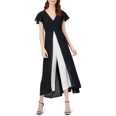 

Женский многослойный комбинезон с широкими штанинами Adrianna Papell BHFO 4495, Black/ivory