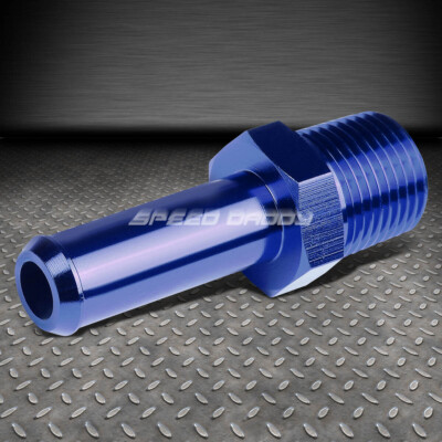 ПЕРЕХОДНИК ДЛЯ НИППЕЛЯ С ПРЯМЫМ СОЕДИНЕНИЕМ 1/2 NPT С ОТВЕРСТИЕМ ДЛЯ ШЛАНГА 5/8 СИНЕГО АЛЮМИНИЕВОГО ЦВЕТА