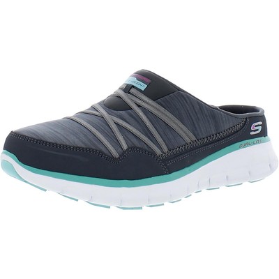 

Skechers Womens Synergy- Air Streamer Серые слипоны 8, ширина (C,D,W) 0966, Charcoal/aqua