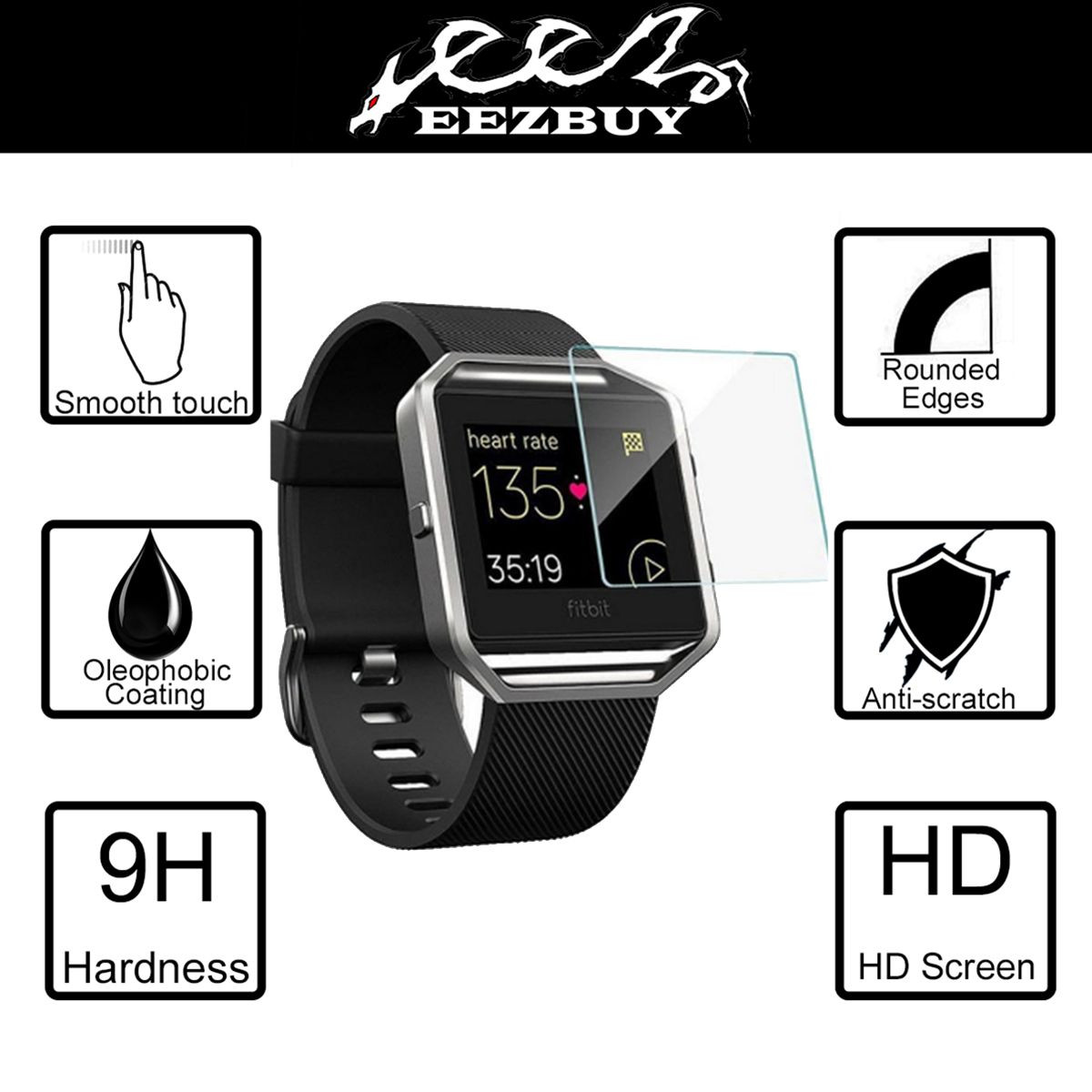 fitbit blaze shattered glass