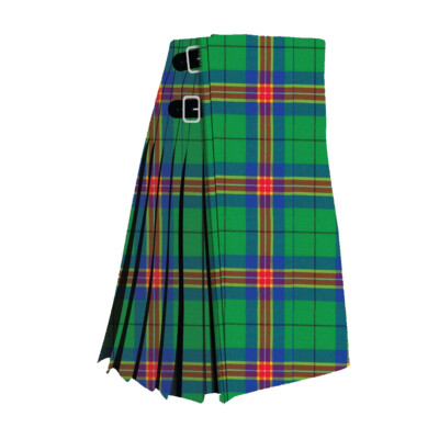 Scottish Handmade Glasgow Common Wealth Modern Tartan Kilt 16 OZ Glasgow Common