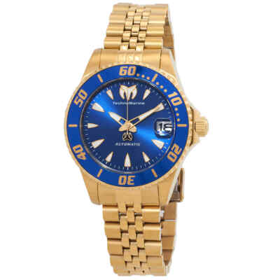 Женские часы Technomarine Manta Sea с автоматическим синим циферблатом TM-219064