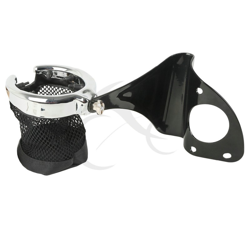 Black Drink Cup Holder For Harley Street Tour Electra Road Glide King