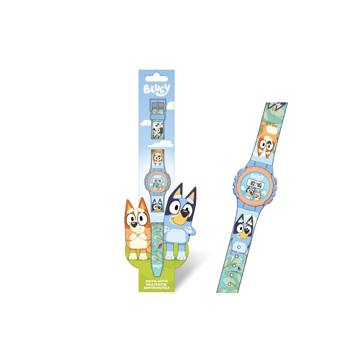 Bluey Life digitale Uhr – Für Kinder mit Animation