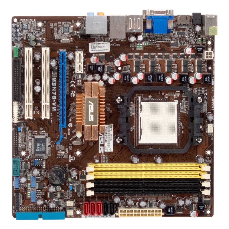 Mainboard Micro-Atx Asus M3n78-Vm Nvidia Geforce 8200 Sockel Am2 Ddr2 Pcie Pci