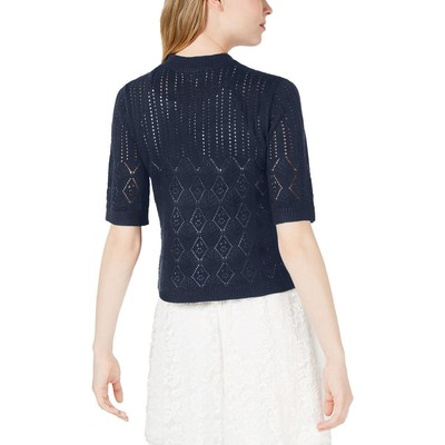 

Женский вязаный крючком свитер City Studio с открытыми плечами Shell Petites BHFO 0133