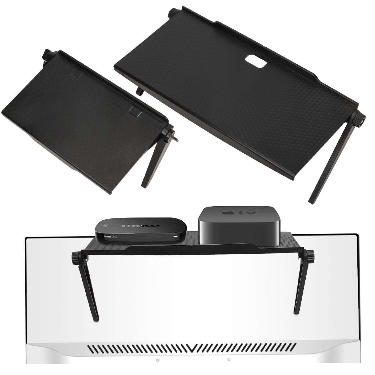 TV Set-Top Box Screen Top Shelf Desktop Adjustable Storage R
