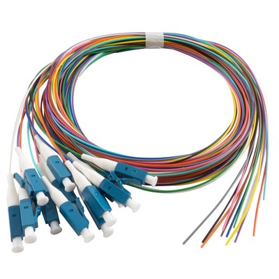 1.5 Meter Fiber Optic Pigtail 12 Strand LC-UPC SingleMode 9/125 Fiber Pigtail...