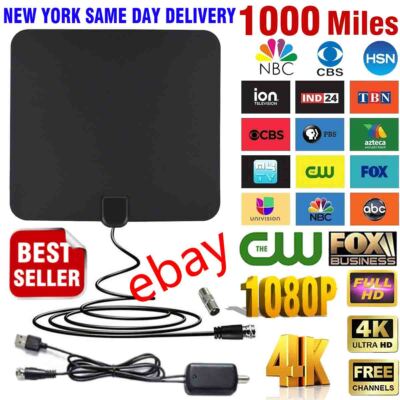 2019 NEWEST HDTV ANTENNA BEST 1000 MILE LONG RANGE LESOOM INDOOR TV DIGITAL