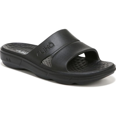 Сандалии-горки для бассейна Ryka Womens Restore на плоской подошве с амортизирующей пеной BHFO 2436