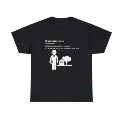 Funny Halloween Tee Shirts, Undertaker Definition Shirt, Morbid, Free Shipping