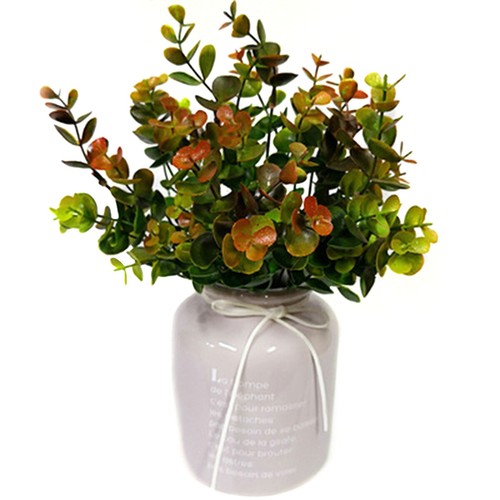 Artificial Flower Greenery Decor Outdoor Plants Eucalyptus Stems