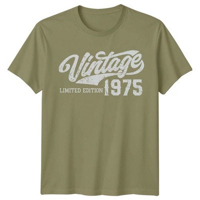 Vintage 1975 Limited Edition 51st Birthday Gift Mens T-Shirt fifty-one Year Old