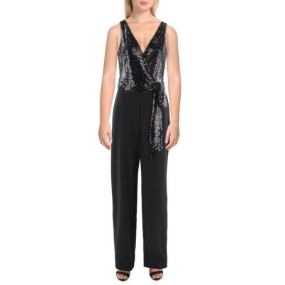 

Женский черный комбинезон с пайетками Lauren Ralph Lauren  BHFO 7191