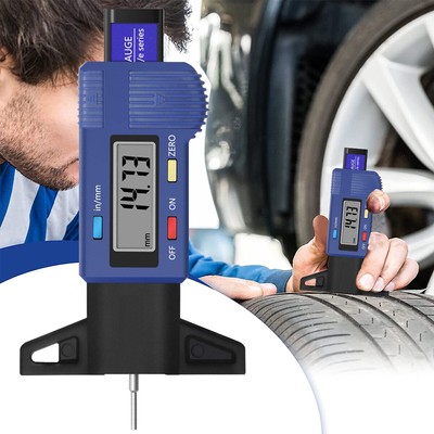 Electronic Digital Tyre Tread Depth Gauge Accurate Portable Tread Depth qinxf