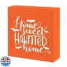 Gejoyse Halloween Decor Sign, 5 x 5 inches, Home