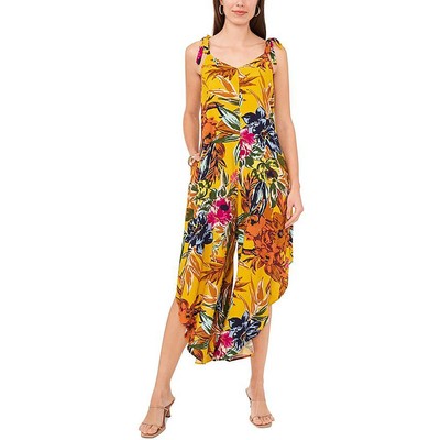 Vince Camuto Womens Floral Print Wide Leg Hi-Low Jumpsuit BHFO 2096